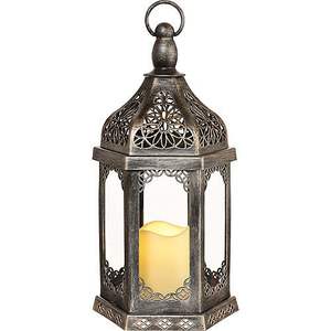 Lanterne en métal Morakkan Aurora Glow, porte-bougie tendance pour la décoration de Noël 2025, lanterne à bougie à l'éclat céleste - Product Image 5