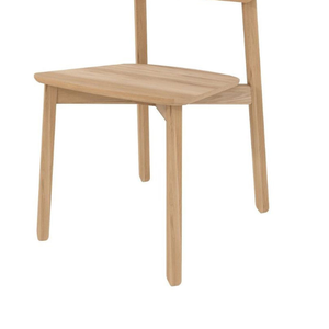 Chaise individuelle en teck au style moderne, idéale pour une utilisation en extérieur dans les restaurants ou cafés à thème extérieur - Product Image 5