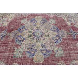 Tapis turc, tapis surdimensionné 8,2x11,3 pieds, tapis à imprimé animal rouge - Product Image 5