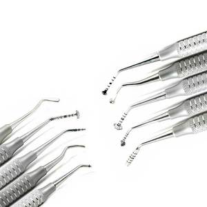 Ensemble d'instruments périostiens réutilisables pour chirurgie orale canine : élévateurs dentaires orthopédiques en forme de champignon, pour lifting sinusal et greffe d'implant - Product Image 5