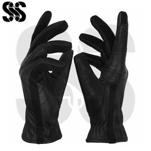 2025, créez votre propre équipement d'équitation d'hiver, confortable, facile à porter, tendance, en cuir noir uni, prix de gros, haute qualité - Product Image 2