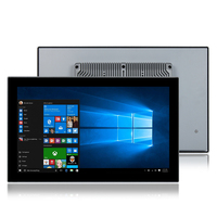 PC industriel à écran tactile capacitif/résistif en alliage d'aluminium IP65 de 17,3 pouces, encastrable/montable au mur, en stock