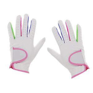 Logo de marque personnalisé Gants de golf en cuir véritable Cabretta colorés pour hommes et femmes du Pakistan Accessoire de sport main gauche - Product Image 2
