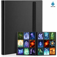 Vente en gros de classeurs à cartes en cuir PU, 9 pochettes pour cartes, classeur personnalisé de grande capacité, album de collection pour TCG, MTG, jeux de société