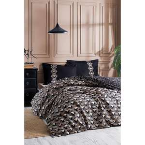 Özdilek Ouro <b>Black</b> Single Ranforce <b>Duvet</b> Cover <b>Set</b> - Product Image 1
