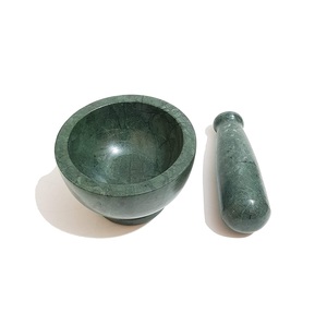 Mortier en marbre pilon pierre de marbre pur de l'himalaya broyeur de graines d'épices et d'herbes emballage personnalisé avec vente pilon de mortier de haute qualité - Product Image 2