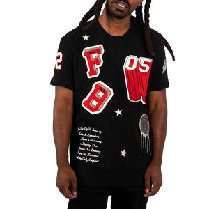 เสื้อยืดปักลายกำมะหยี่ทำจากผ้าฝ้าย100% น้ำหนักเบาสั่งทำได้ - Product Image 1