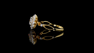 Anillo de Compromiso con Halo de Diamantes Redondos Cultivados en Laboratorio, Certificados por IGI, Regalo Perfecto para Bodas, Eventos Especiales y Compromisos - Product Image 2