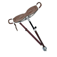 Kursi Kemah kayu gaya baru, dengan dudukan kulit kedatangan baru kursi Tripod kulit menembak pribadi