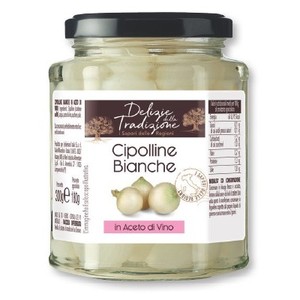 Delizie Della Tradizione, Delicias Tradicionales, 314 ml, Cebollas en Vinagre, Verduras en Conserva, Paquete de 8, Dolce Gabbana, Italia - Product Image 1