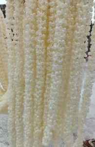 Guirnaldas de Flores de Jazmín Mogra Artificiales Hechas a Mano en India para Cortinas de Nikkah, Decoración de Bodas Islámicas, Fondo Colgante - Product Image 2