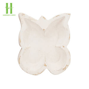 BEST SELLER Natural Acacia <b>butterfly</b> Bowl Hot Trend Colors Handmade Wooden <b>Table</b> Candle Stand Cheap Price From Vietnam - Product Image 1