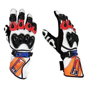 Guantes transpirables de cuero de motocicleta Retro de piel de oveja de alta calidad para guantes de carreras - Product Image 1