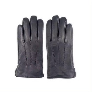 Nouveaux gants d'hiver en cuir véritable personnalisés dames cycle de conduite gants d'hiver peau de vache peau de mouton écran tactile gants unisexe - Product Image 3