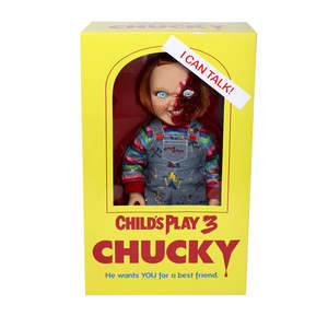 Muñeco Chucky de 15 cm a pilas para niñas, juguete de vinilo estilo caricatura que habla, modelo Pizza Face Blythe - Product Image 1