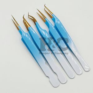 Pinzas Profesionales de Acero Inoxidable para Extensión de Pestañas Postizas, Color Neón, Alta Calidad, Empaque Personalizado con Logotipo de Visón - Product Image 5