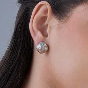 Boucles d'oreilles tendance religieuses à clous, design géométrique à pampilles, en zircon, diamant et perle, en alliage de zinc, acier inoxydable et plastique, pour soirée - Product Image 2