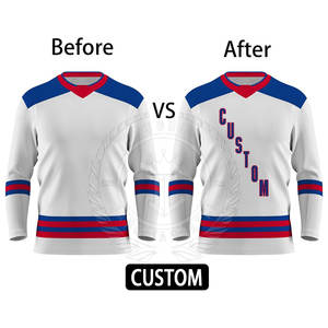 Créez votre propre logo, maillot de hockey sur glace personnalisé, haute qualité, 100% polyester respirant, en vente - Product Image 3