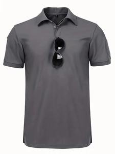 T <b>Shirt</b> Quick Dry Hunting Camping Hiking Fishing Lapel Polos Tee Tops polo t <b>shirt</b> for men - Product Image 2