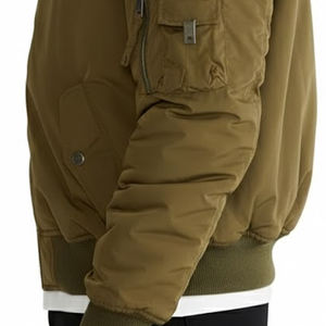 Veste bomber décontractée pour homme, vente chaude, dernier design 2025, haute qualité, logo personnalisé sur le devant, respirante, coupe-vent, veste d'hiver - Product Image 4