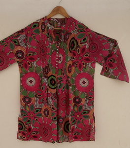 Kurties Cotton Printex Print High Quality <b>Kurta</b> for Women Floral Print Casual Style for Diwali Parties Beach and Graduation - Product Image 1