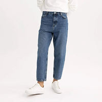 Bas quantité minimale de commande hommes Streetwear Baggy Jeans pantalons en gros hommes ample surdimensionné Jeans Denim pantalon