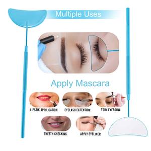 Professional Sky Blue Stainless Steel Handheld Moon <b>Eyelash</b> Mirrors Eco-Friendly Makeup <b>Eyelash</b> Extension Tools by Bahasa Pro - Product Image 5
