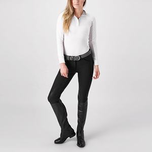 Collants d'équitation d'hiver pour femmes au design exclusif, culotte d'équitation en polyester respirant de qualité douce, pantalon d'équitation en silicone - Product Image 3