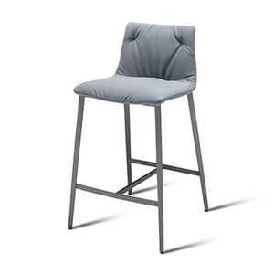Luxury Fabric Bar <b>Stool</b> Elegant Metal Legs Kitchen Counter Height <b>Stool</b> Chair without Arms - Product Image 3