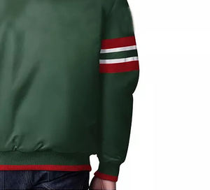 แจ็กเก็ตผ้าซาตินสำหรับผู้ชายและผู้หญิงแจ็กเก็ตทีมเบสบอลผ้าซาตินผ้าโพลีเอสเตอร์สำหรับฤดูหนาว - Product Image 4