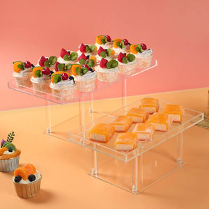 Nouveauté Plateau de service en acrylique léger avec poignées confortables et durable pour le service d'aliments et de boissons - Product Image 3