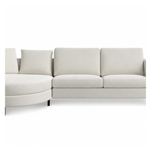 Conjunto de Sofás Seccionales Curvos Modernos, Tapizados en Tela, en Forma de L, Muebles de Asientos de Esquina para Sala de Estar - Product Image 3