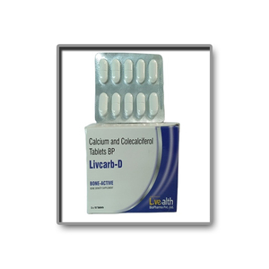 Tabletas de calcio Livcarb-D de alta calidad, extracto de hierbas orgánicas, suministro sanitario al por mayor indio - Product Image 2
