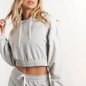 Nouveau design, meilleure arrivée, sweat-shirt à capuche court pour femme, séchage rapide, taille standard, prix bas, tissu confortable, sweat-shirt à capuche court pour femme - Product Image 6