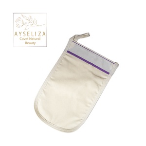 Guantes exfoliantes de ramio tejidos de primera calidad para pieles sensibles Manopla de baño suave para el cuidado corporal diario y Tratamiento de spa personal - Product Image 3