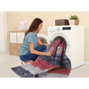 Alfombra Gabbeh Lavable a Máquina Netline Home Rugs Depot NH1339, Alfombra Oriental con Rayas Tribales, Motivos Decorativos para Sala de Estar, Símbolos - Product Image 5