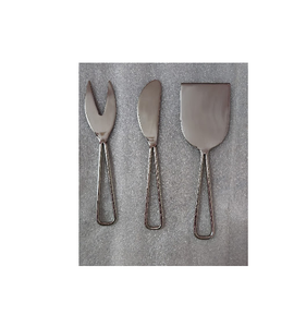 ชุดชีสสแตนเลสมีดีไซน์ล่าสุด3ชิ้นงานตามสั่งแฮนด์เมดผู้ผลิตขายส่ง - Product Image 1