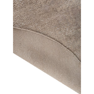 Alfombra Entropy Ivory de Lana y Seda de Bambú Anudada a Mano, 10 mm, Rectangular, Abstracta, para el Hogar, Pasillo, Habitación, Color Sólido -LRB (1826) - Product Image 5