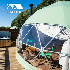 Kinh nghiệm sống ngoài trời sang trọng: Bán Hot geodesic Dome glamping lều với phòng tắm sang trọng