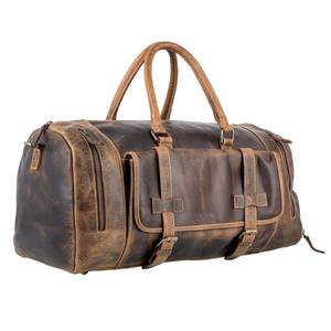 Sac de voyage week-end tendance en cuir de vachette véritable, sac de voyage de luxe unisexe, design bohème fait main, mode féminine - Product Image 2