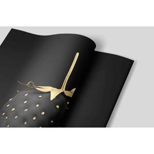 Toile imprimée fraises noir et or : Décoration élégante pour la cuisine, AFFICHES Roulées - Product Image 1