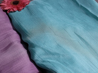 Tissu en organza de polyester de qualité supérieure Teera pour saris ou lehengas et robes de soirée, disponible en gros