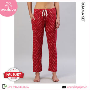 Distribuidor de confianza que vende Conjunto de pijama de media manga hecho de algodón 100% lavado biológico para mujer a precio con descuento - Product Image 5