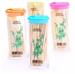 Plastik kürdan kavanoz tek kullanımlık bambu kürdan
