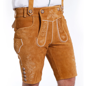 Lederhosen Bávaros Marrón Natural de Alta Calidad para Hombre - Product Image 3