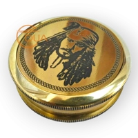 Brújula pirata Jack Sparrow de latón vintage con tapa grabada Navegación de bolsillo náutico funcional con pantalla de puntero