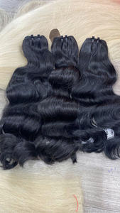 Venta al por mayor VQ Hair Nancy modelo vietnamita virgen cabello humano doble dibujado máquina doble trama Natural ondulado 100g extensiones de cabello - Product Image 2