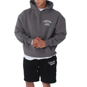 Survêtements d'entraînement personnalisés à impression bouffante avec broderie de jogging pour hommes Slim Fit 100% sweat cargo en coton Sweats à capuche et sweat-shirts pour hommes - Product Image 4
