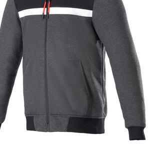 Sweat à capuche de protection pour moto pour hommes avec protections approuvées CE Doublure en maille fixe Pull à capuche zippé - Product Image 5