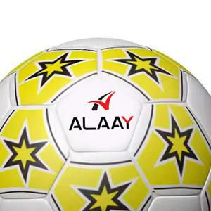 Alaay Ballon de football personnalisable cousu à la machine Couverture en PVC et PU Motifs colorés - Product Image 6